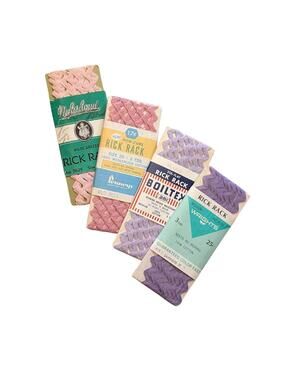Vintage Rick Rack Lot - Pink & Purple Mix